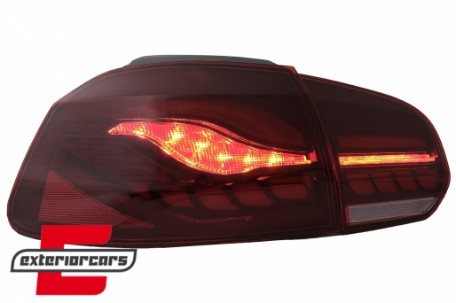 OLED Full LED stražnja svjetla SEQ žmigavci (crvena) / VW Golf 6 VI (2008-2013), TLVWG6LED