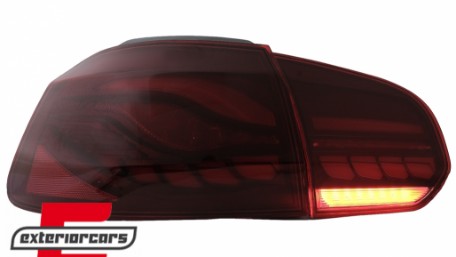 OLED Full LED stražnja svjetla SEQ žmigavci (crvena) / VW Golf 6 VI (2008-2013), TLVWG6LED