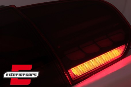 OLED Full LED stražnja svjetla SEQ žmigavci (crvena) / VW Golf 6 VI (2008-2013), TLVWG6LED