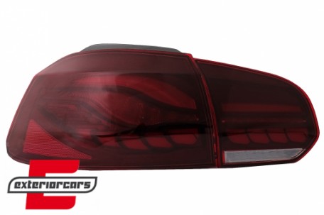 OLED Full LED stražnja svjetla SEQ žmigavci (crvena) / VW Golf 6 VI (2008-2013), TLVWG6LED