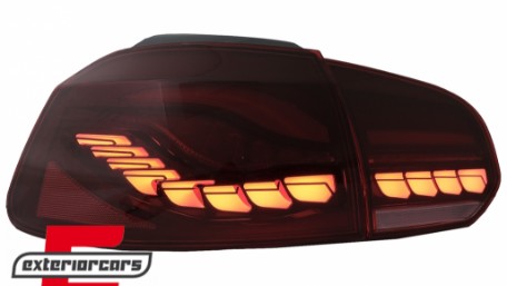 OLED Full LED stražnja svjetla SEQ žmigavci (crvena) / VW Golf 6 VI (2008-2013), TLVWG6LED