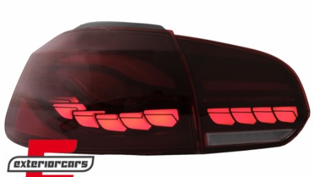 OLED Full LED stražnja svjetla SEQ žmigavci (crvena) / VW Golf 6 VI (2008-2013), TLVWG6LED