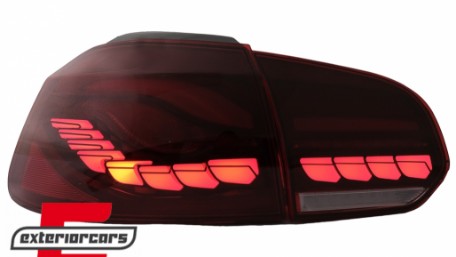 OLED Full LED stražnja svjetla SEQ žmigavci (crvena) / VW Golf 6 VI (2008-2013), TLVWG6LED