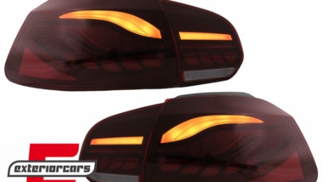 OLED Full LED stražnja svjetla SEQ žmigavci (crvena) / VW Golf 6 VI (2008-2013), TLVWG6LED