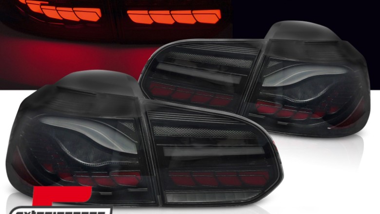OLED Full LED stražnja svjetla SEQ žmigavci (smoke) / VW Golf 6 VI (2008-2013), LDVWU9