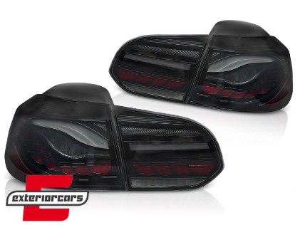 OLED Full LED stražnja svjetla SEQ žmigavci (smoke) / VW Golf 6 VI (2008-2013), LDVWU9