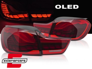 OLED stražnja svjetla SEQ žmigavci (crvena) / BMW serije 4 F32 F33 F36 M4 F82 F83 (2013-03.2019), LDBML7
