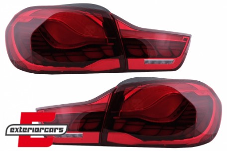 OLED stražnja svjetla SEQ žmigavci (crvena) / BMW serije 4 F32 F33 F36 M4 F82 F83 (2013-03.2019), LDBML7