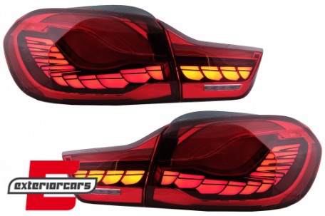 OLED stražnja svjetla SEQ žmigavci (crvena) / BMW serije 4 F32 F33 F36 M4 F82 F83 (2013-03.2019), LDBML7