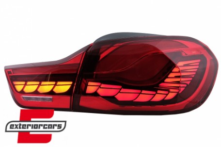 OLED stražnja svjetla SEQ žmigavci (crvena) / BMW serije 4 F32 F33 F36 M4 F82 F83 (2013-03.2019), LDBML7