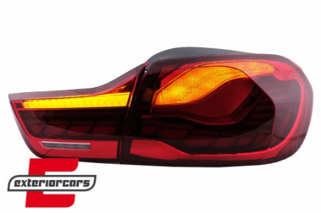 OLED stražnja svjetla SEQ žmigavci (crvena) / BMW serije 4 F32 F33 F36 M4 F82 F83 (2013-03.2019), LDBML7