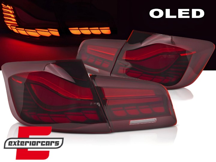 OLED stražnja svjetla SEQ žmigavci (crvena/kristal) / BMW serije 5 F10 (2011-2017), LDBMK5