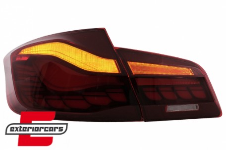 OLED stražnja svjetla SEQ žmigavci (crvena/kristal) / BMW serije 5 F10 (2011-2017), LDBMK5