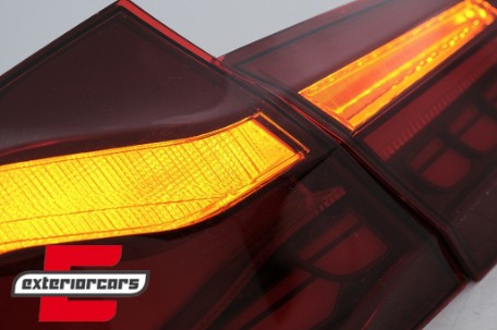 OLED stražnja svjetla SEQ žmigavci (crvena/kristal) / BMW serije 5 F10 (2011-2017), LDBMK5