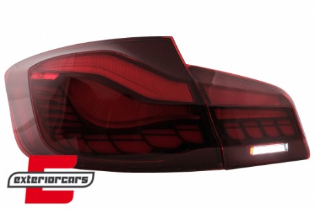 OLED stražnja svjetla SEQ žmigavci (crvena/kristal) / BMW serije 5 F10 (2011-2017), LDBMK5