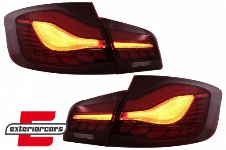 OLED stražnja svjetla SEQ žmigavci (crvena/kristal) / BMW serije 5 F10 (2011-2017), LDBMK5