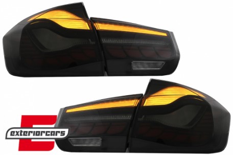 OLED stražnja svjetla SEQ žmigavci (smoke) / BMW serije 3 F30 F35 F80 (2011-2019), LDBML0