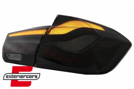 OLED stražnja svjetla SEQ žmigavci (smoke) / BMW serije 3 F30 F35 F80 (2011-2019), LDBML0