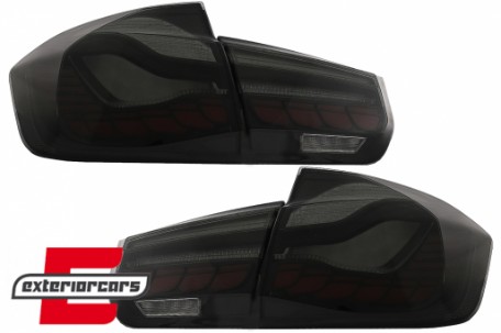 OLED stražnja svjetla SEQ žmigavci (smoke) / BMW serije 3 F30 F35 F80 (2011-2019), LDBML0