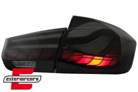 OLED stražnja svjetla SEQ žmigavci (smoke) / BMW serije 3 F30 F35 F80 (2011-2019), LDBML0
