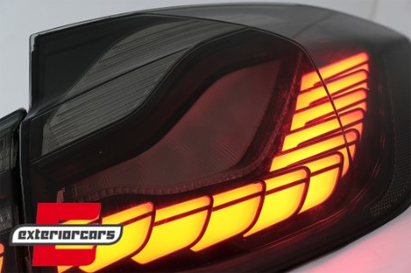 OLED stražnja svjetla SEQ žmigavci (smoke) / BMW serije 3 F30 F35 F80 (2011-2019), LDBML0