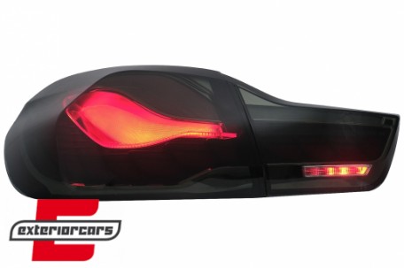 OLED stražnja svjetla SEQ žmigavci (smoke) / BMW serije 4 F32 F33 F36 M4 F82 F83 (2013-03.2019), LDBML8