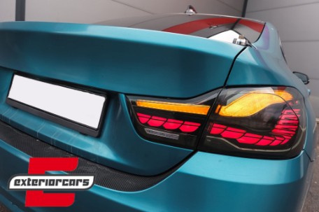 OLED stražnja svjetla SEQ žmigavci (smoke) / BMW serije 4 F32 F33 F36 M4 F82 F83 (2013-03.2019), LDBML8