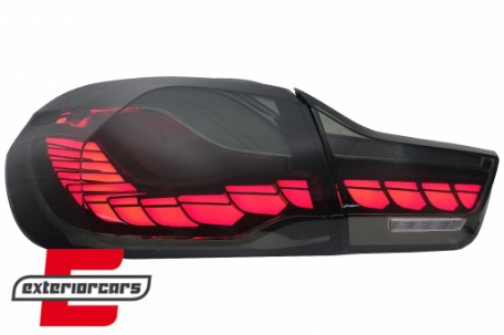 OLED stražnja svjetla SEQ žmigavci (smoke) / BMW serije 4 F32 F33 F36 M4 F82 F83 (2013-03.2019), LDBML8