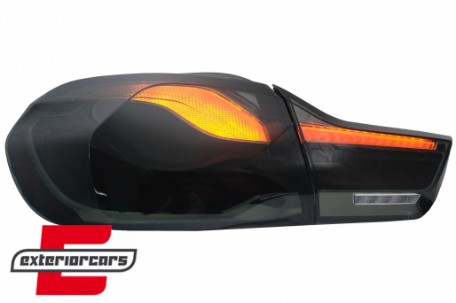 OLED stražnja svjetla SEQ žmigavci (smoke) / BMW serije 4 F32 F33 F36 M4 F82 F83 (2013-03.2019), LDBML8