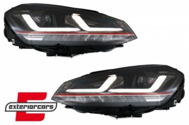 Osram full LED prednja svjetla LEDriving GTI dizajn (crvena) / VW Golf 7 VII (2012-2017), LEDHL103-GTI