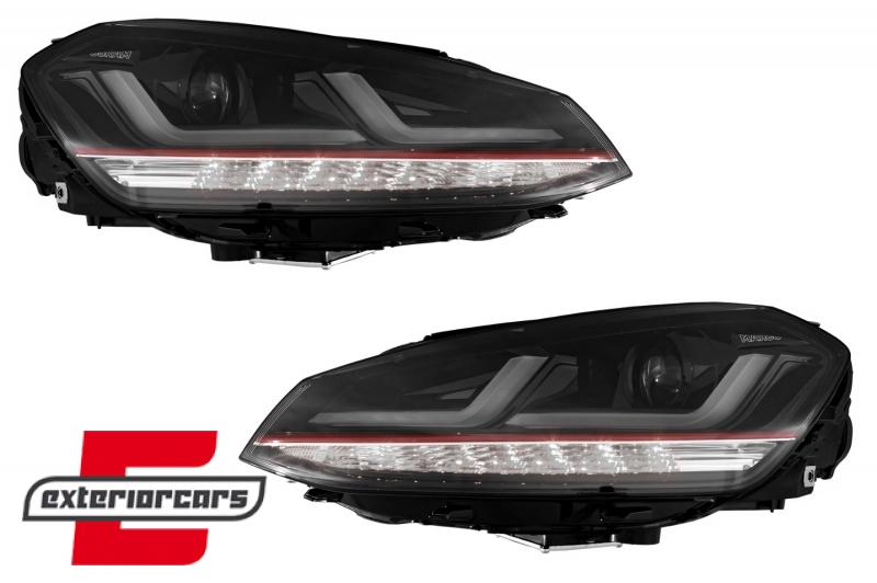 Osram full LED prednja svjetla LEDriving GTI dizajn (crvena) / VW Golf 7 VII (2012-2017), LEDHL103-GTI