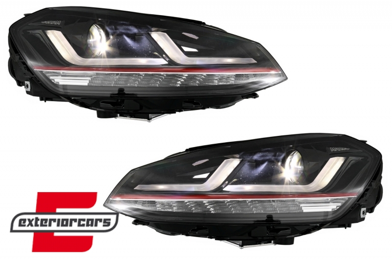Osram full LED prednja svjetla LEDriving GTI dizajn (crvena) / VW Golf 7 VII (2012-2017), LEDHL103-GTI