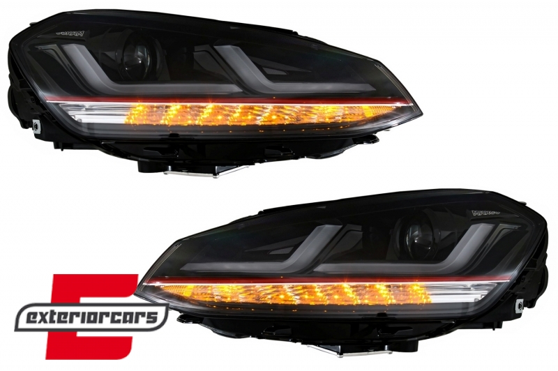 Osram full LED prednja svjetla LEDriving GTI dizajn (crvena) / VW Golf 7 VII (2012-2017), LEDHL103-GTI