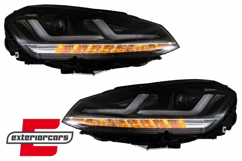 Osram Full LED prednja svjetla LEDriving LED SEQ žmigavci (crna) / VW Golf 7 VII (2012-2017), LEDHL104-BK