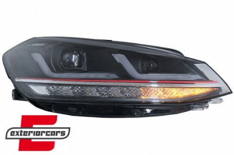 OSRAM Full LED prednja svjetla LEDriving SEQ žmigavci GTI look / VW Golf 7.5 Facelift (2017-2020), LEDHL109-GTI