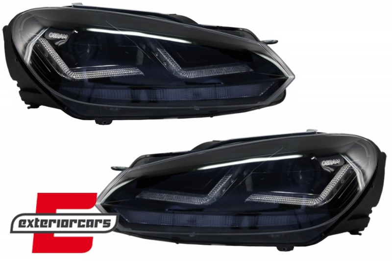 OSRAM LEDriving FULL LED paket farova Dinamički Sekvencijalni žmigavci / VW Golf 6 VI (2008-2012), COLEDTL102BK