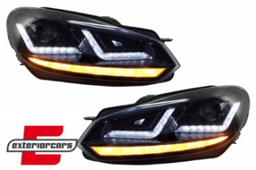OSRAM prednja svjetla LEDriving LED Dynamic žmigavci (crna) / VW Golf 6 VI (2008-2012), LEDHL102-BK