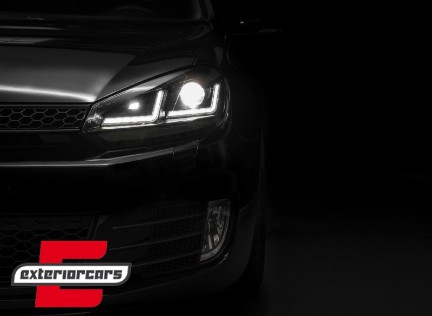 OSRAM prednja svjetla LEDriving LED Dynamic žmigavci (crna) / VW Golf 6 VI (2008-2012), LEDHL102-BK
