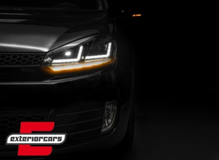OSRAM prednja svjetla LEDriving LED Dynamic žmigavci (crna) / VW Golf 6 VI (2008-2012), LEDHL102-BK