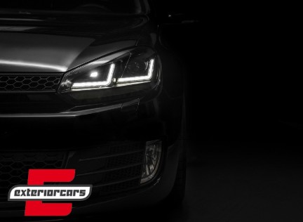 OSRAM prednja svjetla LEDriving LED Dynamic žmigavci (crna) / VW Golf 6 VI (2008-2012), LEDHL102-BK