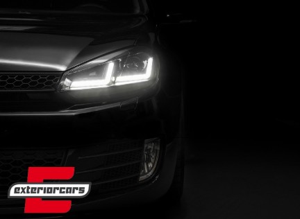 OSRAM prednja svjetla LEDriving LED Dynamic žmigavci (crna) / VW Golf 6 VI (2008-2012), LEDHL102-BK