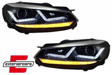 OSRAM prednja svjetla Xenon LEDriving LED SEQ žmigavci (chrome) / VW Golf 6 VI (2008-2012), LEDHL102-CM