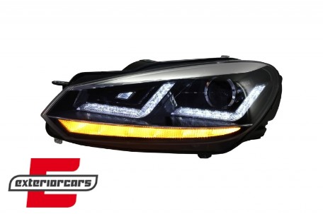 OSRAM prednja svjetla Xenon LEDriving LED SEQ žmigavci (chrome) / VW Golf 6 VI (2008-2012), LEDHL102-CM