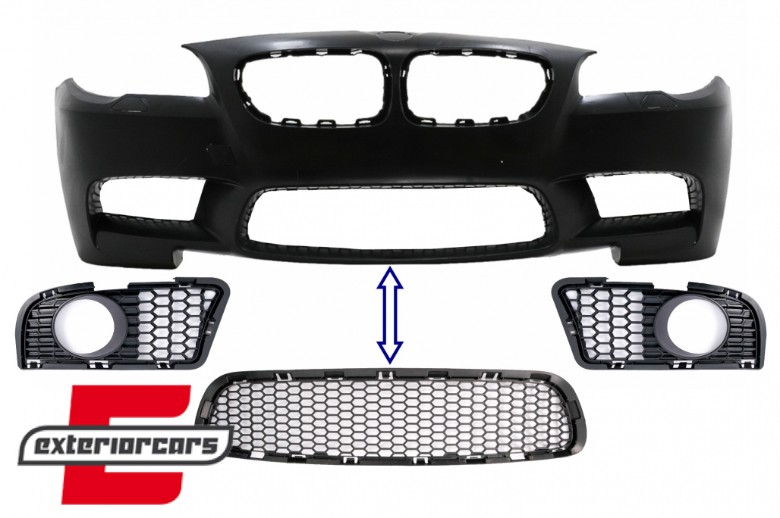 Paket donjih mrežica prednji branik M5 dizajn / BMW serije 5 F10 F11 (2009-2017), COFBGBMF10M5WH