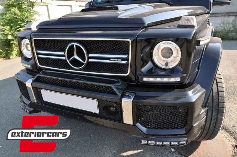 Poklopac motora - dodatak B-dizajn (obisidian crna) / Mercedes G-klasa W463 (1989-2017), HSMBW463BB