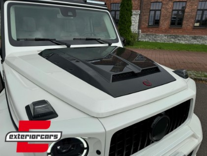 Poklopac motora - dodatak B dizajn (pravi karbon) / Mercedes W463 G-klasa (1989-2018), HSMBW463CNL