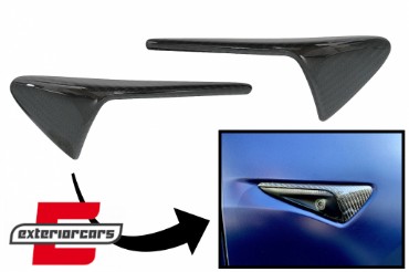 Poklopci bočnih žmigavaca (pravi carbon) / Tesla Model 3 Y S X (10.2016-), CAPSTRLM3
