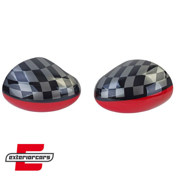 Poklopci poklopca retrovizora Performance dizajn (crvena/crna) / MINI III F54 F55 F56 F57 (2014-2020), 43238
