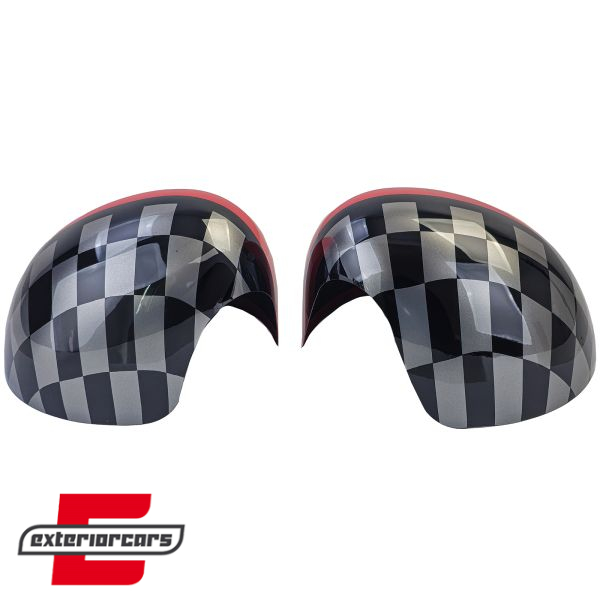 Poklopci poklopca retrovizora Performance dizajn (crvena/crna) / MINI III F54 F55 F56 F57 (2014-2020), 43238