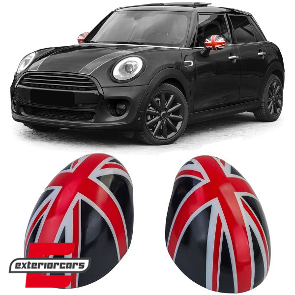 Poklopci poklopca retrovizora Union Jack dizajn (crna/crvena) / MINI III F54 F55 F56 F57 (2014-2020), 43234